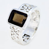 Riya Art Deco Brown Solitaire Band